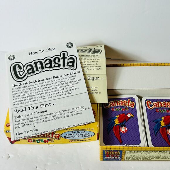 Vintage Canasta Caliente Card Game 50th Anniversary Edition 2000 - Picture 5 of 6